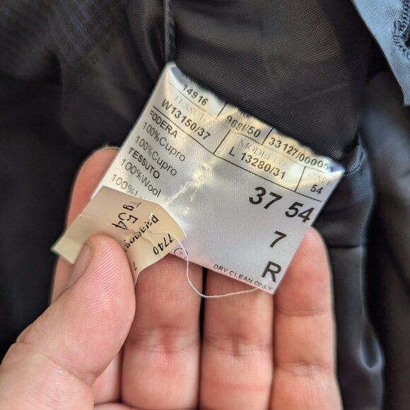 CANALI - Classic navy 2-piece suit - Sz 54 - Picture 7 of 14